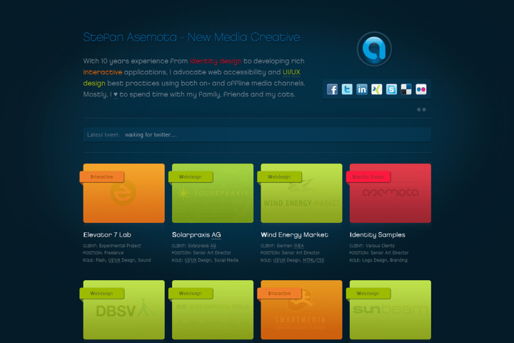 Stefan Asemota website preview